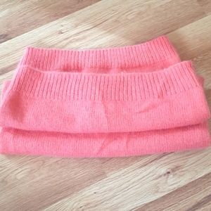 H&M Angora Blend Coral Pink Scarf Barbie